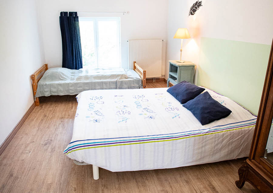 La deuxième chambre à coucher du gîte